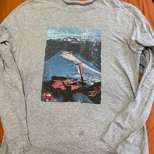 The north face graphic long sleeve T-shirts